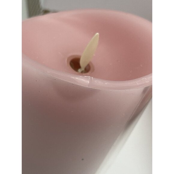 Luminara Real Flame Effect Candle PINK Smooth 2 5" & 7" w/ Remote Flameless - Picture 4 of 7